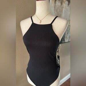 Square neckline double layered cami bodysuit